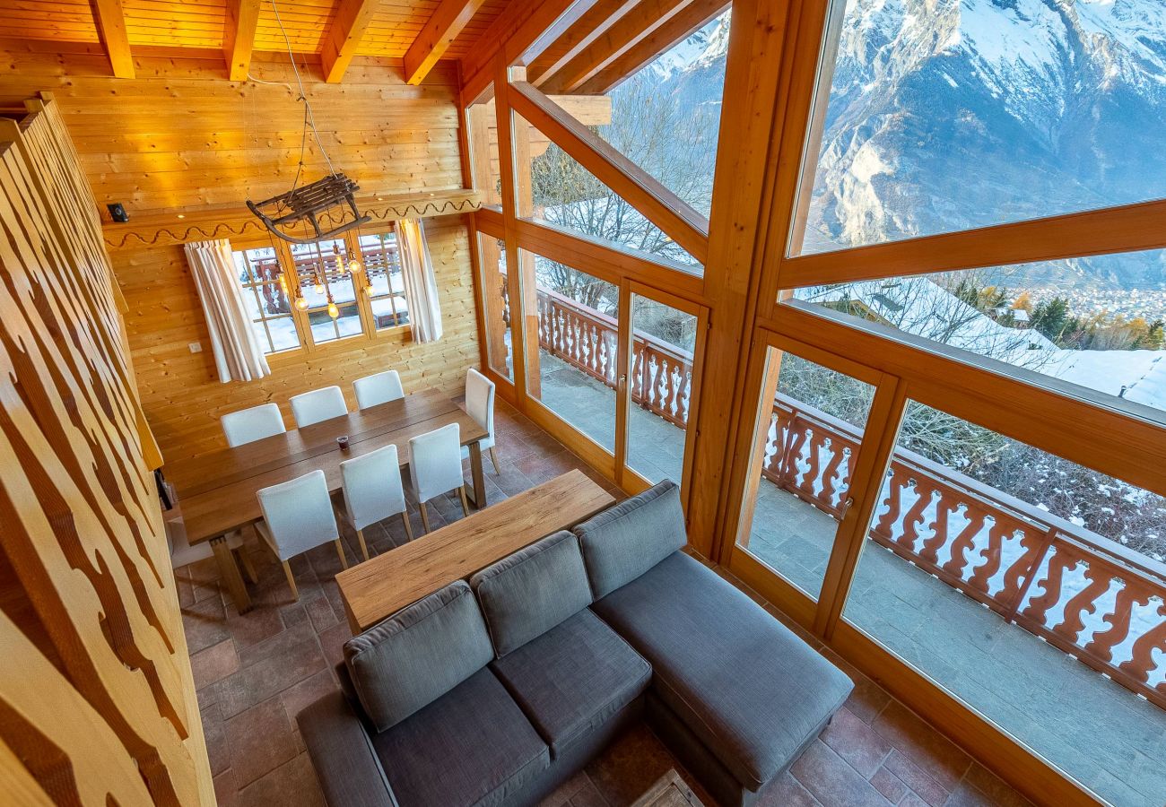 Chalet in Haute-Nendaz - Chalet Ciel de Lit - Vue imprenable